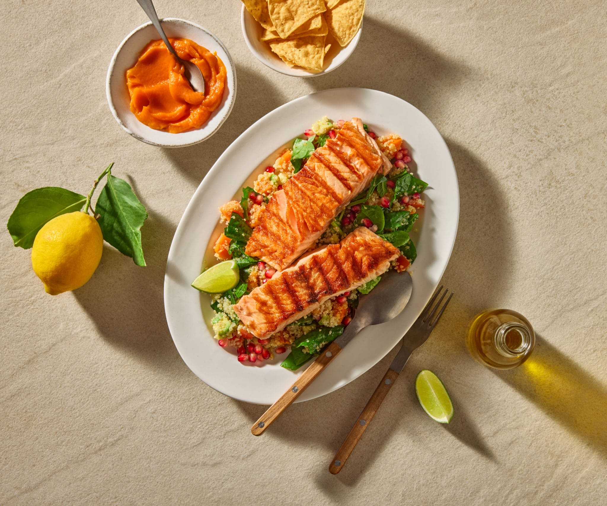 Grilled salmon With Quinoa - Skuna Bay